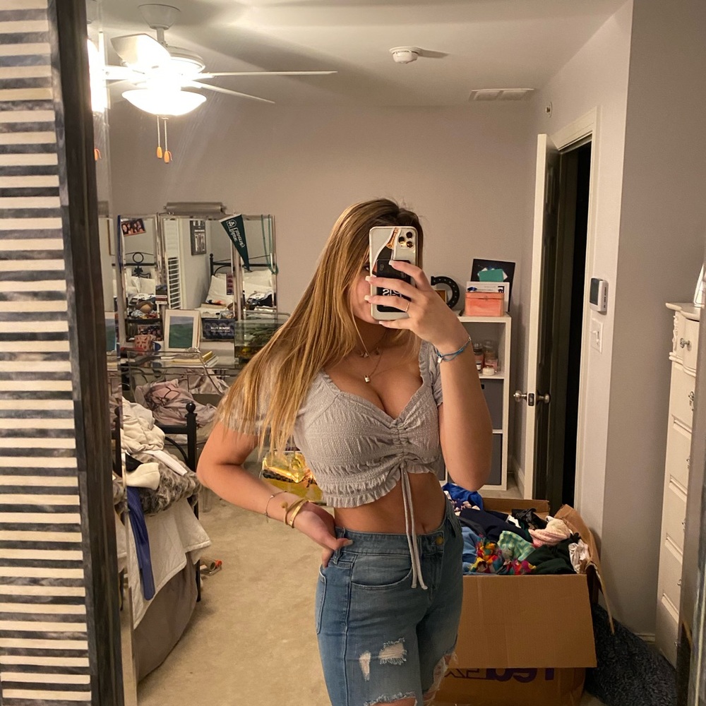 Urban Outfitters Glitter Crop Top